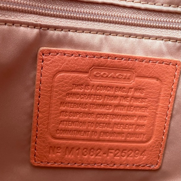 Authentic Coach bag tan coral F25294 - Picture 4 of 11